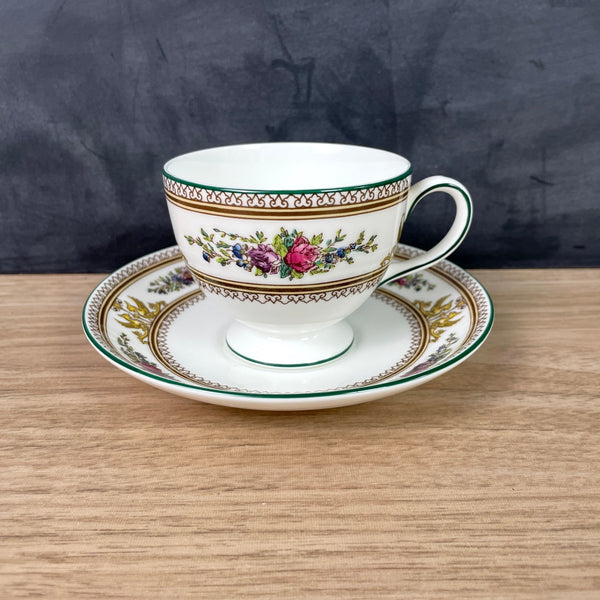 Wedgwood signed Columbia ivory teacup and saucer - Mark Mayson master potter - 1988 - NextStage Vintage