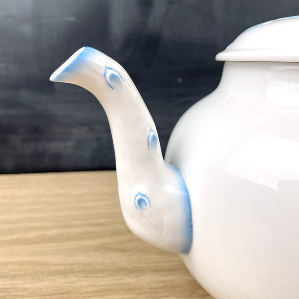 Spode Geisha light blue teapot - made in England - NextStage Vintage