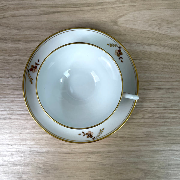 Royal Copenhagen Golden Basket teacup and saucer - NextStage Vintage