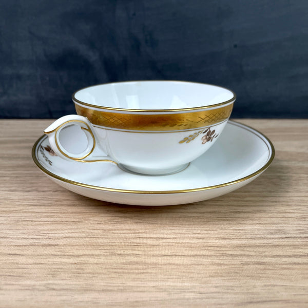 Royal Copenhagen Golden Basket teacup and saucer - NextStage Vintage