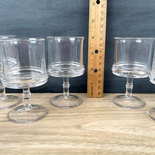 Antique cordial glasses - set of 10 clear stemware - NextStage Vintage
