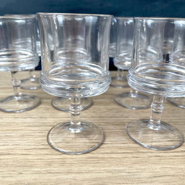 Antique cordial glasses - set of 10 clear stemware - NextStage Vintage