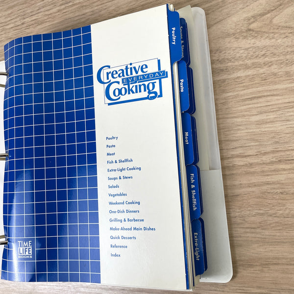 Time Life Creative Everyday Cooking binder - 1990 first printing - NextStage Vintage