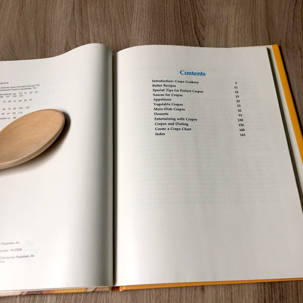 Creative Crepe Cooking by Ruth Malinowski and Richard Ahrens - 1976 first edition - NextStage Vintage