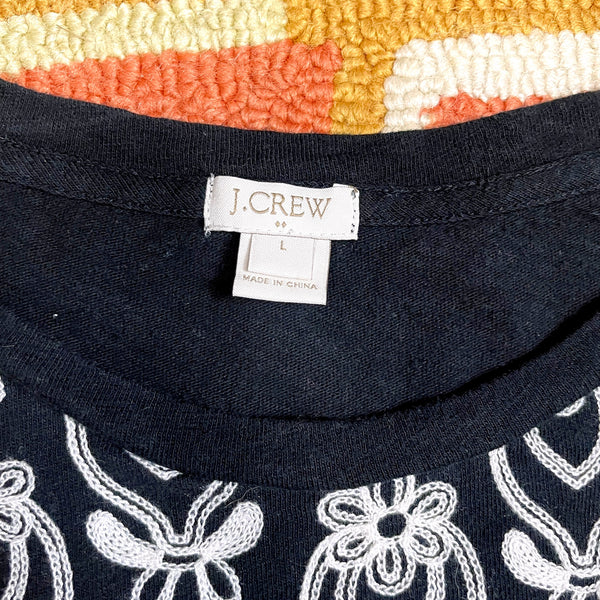 J. Crew embroidered front sweater - size large - NextStage Vintage