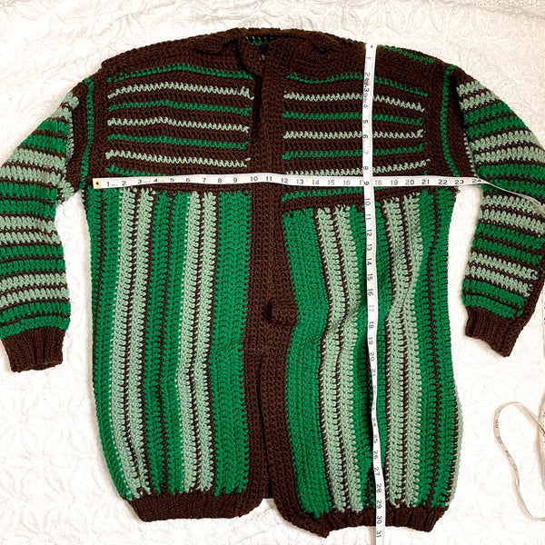 1990s vintage crocheted open front jacket - size XL - NextStage Vintage