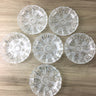 Cut crystal side bowls - set of 6 - European cut crystal tableware - NextStage Vintage