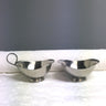 Modernist stainless cream and sugar - MG Denmark 1970s vintage - NextStage Vintage