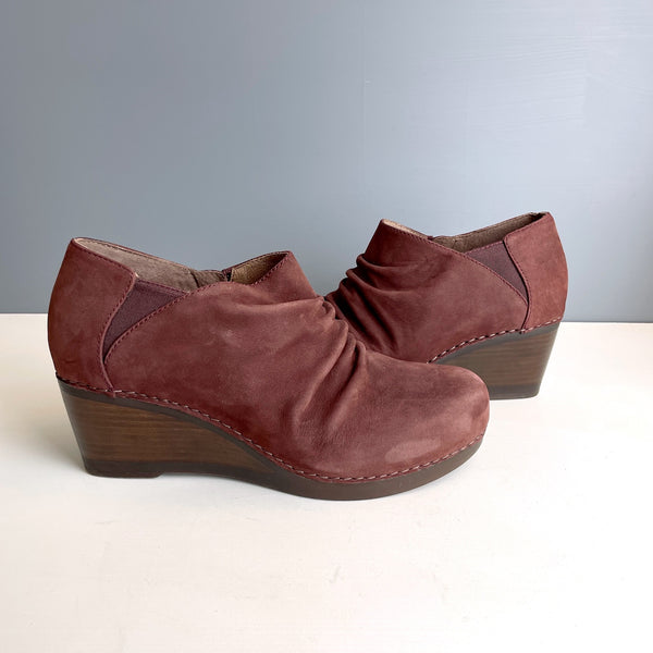 Dansko leather wedge ankle booties - size 9.5 / 40 - NextStage Vintage