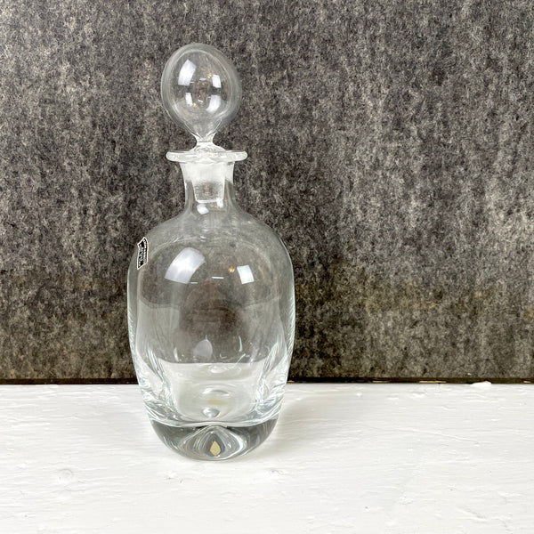 Nason Moretti Murano clear glass decanter - 1950s vintage - NextStage Vintage