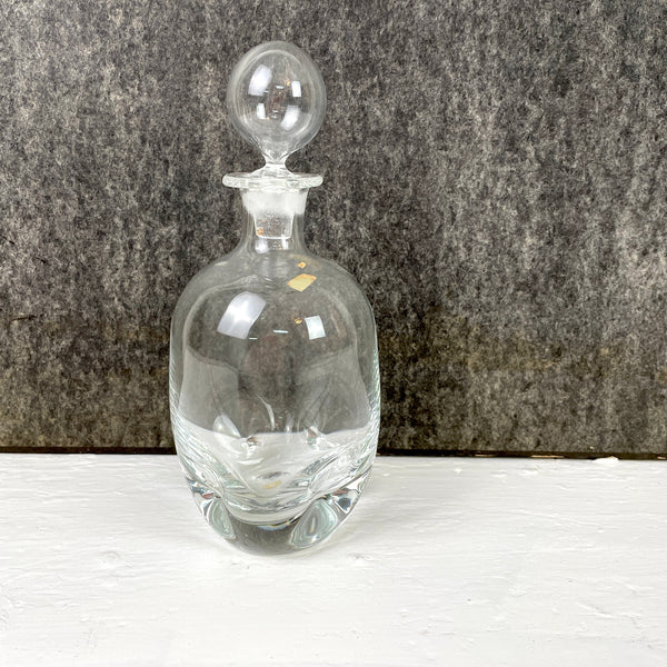 Nason Moretti Murano clear glass decanter - 1950s vintage - NextStage Vintage
