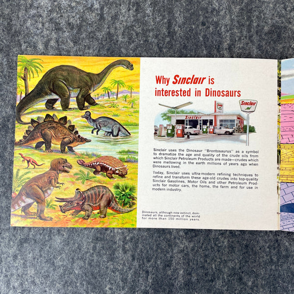 Sinclair Dinoland - NY World's Fair 1964-65 brochure - The Exciting World of Dinosaurs - NextStage Vintage