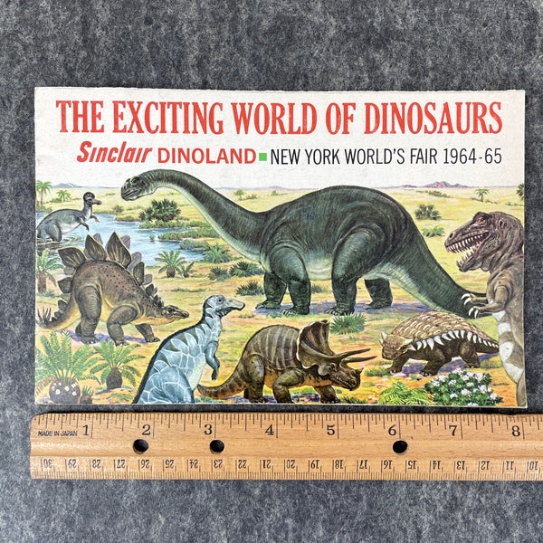 Sinclair Dinoland - NY World's Fair 1964-65 brochure - The Exciting World of Dinosaurs - NextStage Vintage