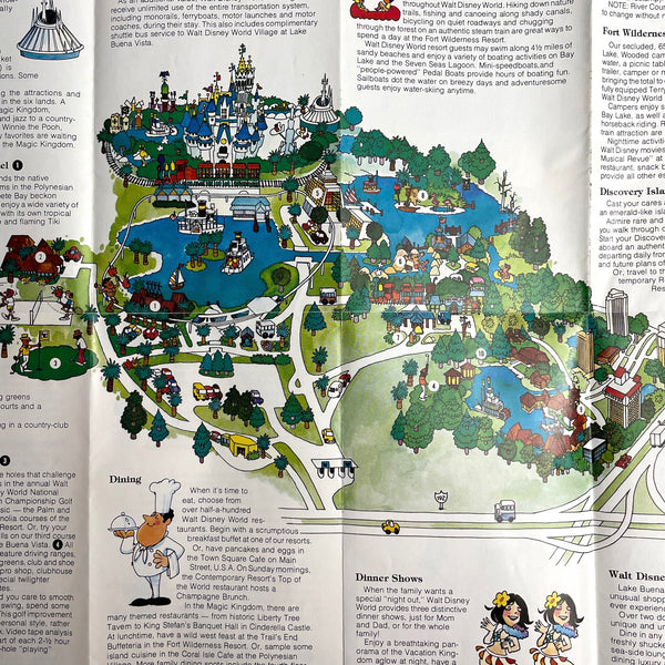 1978 Walt Disney World Vacationer's Guide brochure - vintage Disney ephemera - NextStage Vintage
