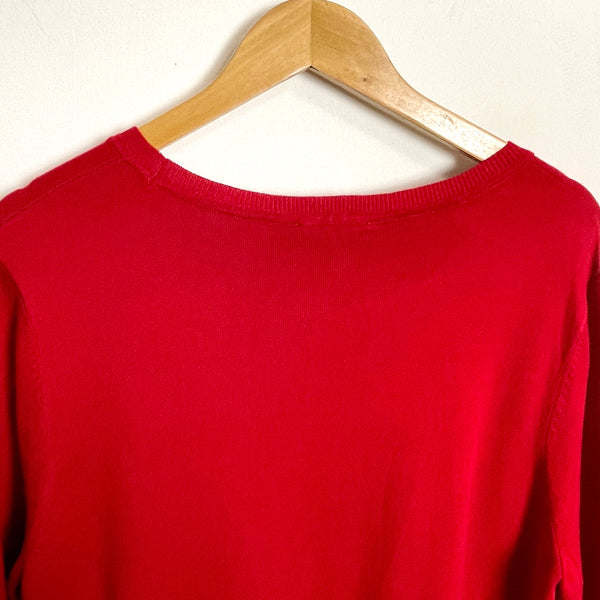 DKNY red sweater with pig patch NWT - size XL - NextStage Vintage
