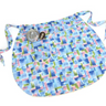 Abstract brush print blue, purple and green print apron - vintage half apron - NextStage Vintage