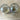 Opalescent drapery glass cream and sugar set - 1960s vintage - NextStage Vintage