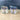 Opalescent drapery glass cream and sugar set - 1960s vintage - NextStage Vintage