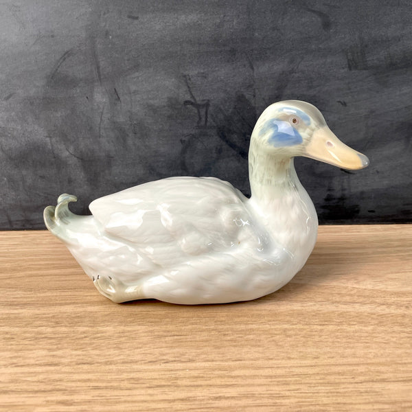 Gebrüder Heubach porcelain duck - vintage German figurine - NextStage Vintage