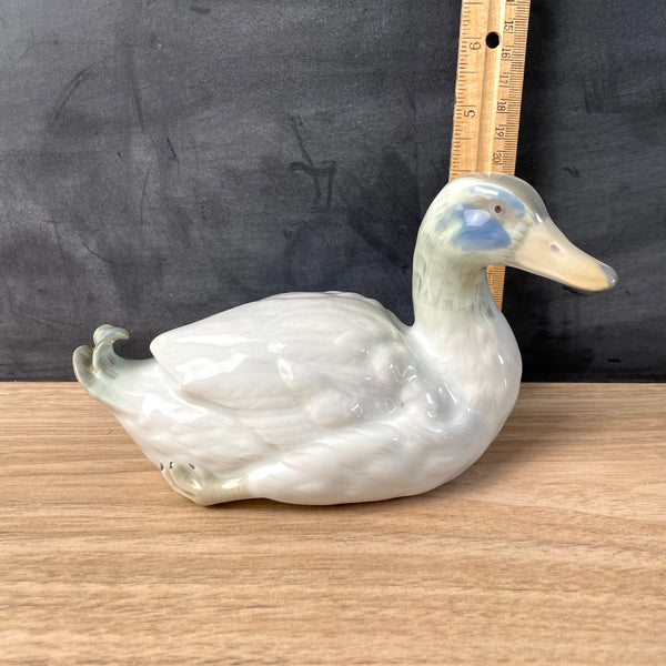 Gebrüder Heubach porcelain duck - vintage German figurine - NextStage Vintage