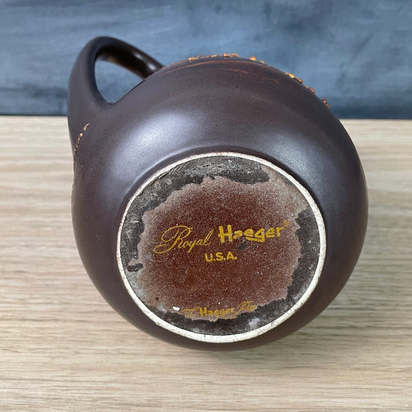 Royal Haeger earth wrap brutalist ewer - 1970s art pottery - NextStage Vintage