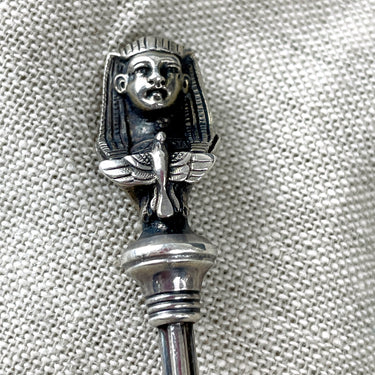 Gorham Egyptian Revival sterling sugar sifter - c1870 - NextStage Vintage