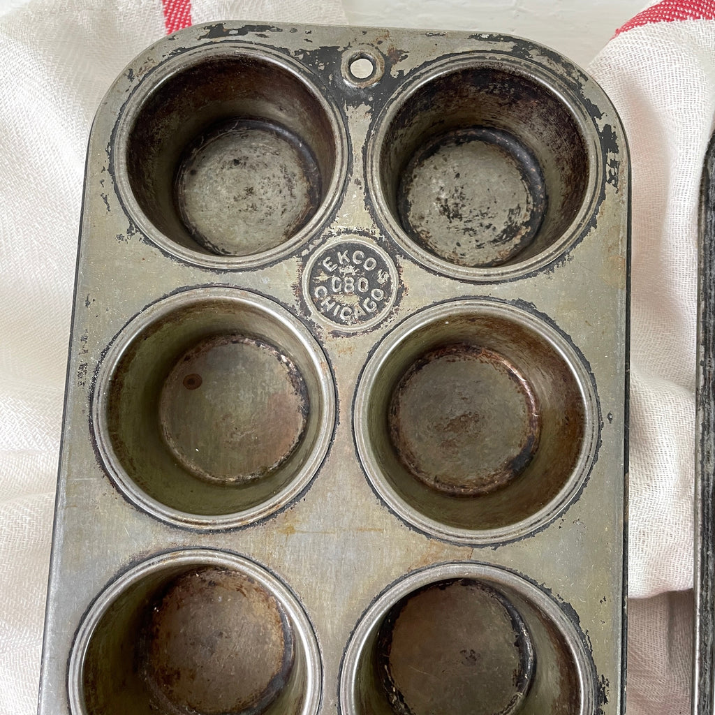 Muffin Baking Pan 24 Cup 26 x 18 cake cupcake commercial full size ekco  chicago