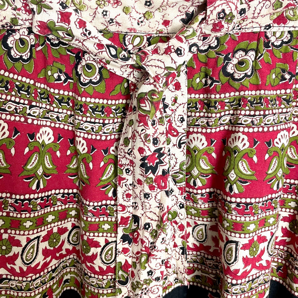 Bohemian hippie Indian print wrap around skirt - size medium - NextStage Vintage
