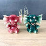 Pink and green elephant salt and pepper shakers - 1950s vintage - NextStage Vintage