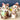 Fox with melons salt and pepper shakers - 1950s vintage - NextStage Vintage