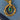 Freirich gold and green circular pendant - 1970s vintage costume jewelry - NextStage Vintage