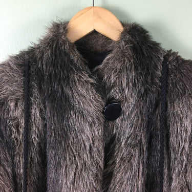 Faux fur jacket with matching mittens by Furrina - 1980s vintage coat - NextStage Vintage