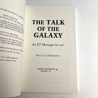 The Talk of the Galaxy - Paul LaViolette - 2000 paperback - NextStage Vintage