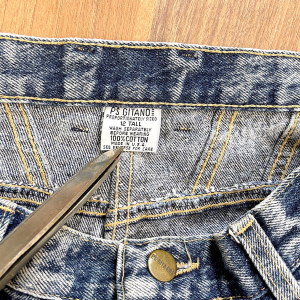 1980s PS Gitano acid washed high waisted jeans - size medium - NextStage Vintage