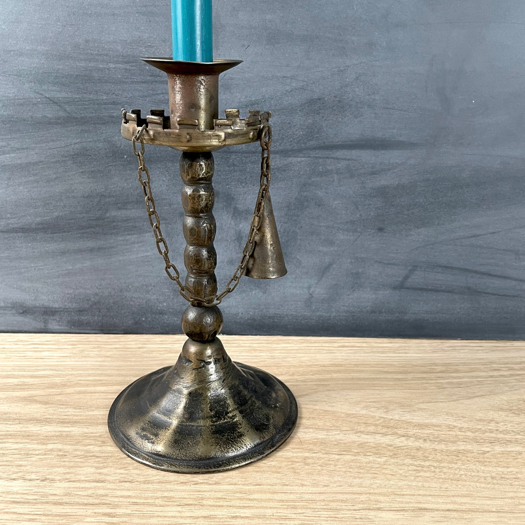 Goberg Germany arts and crafts candlestick with snuffer - 1910s vintage - NextStage Vintage