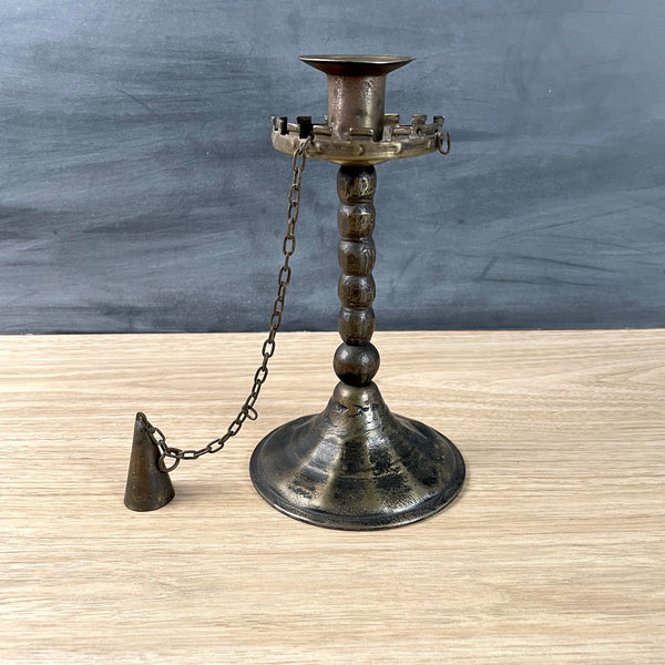 Goberg Germany arts and crafts candlestick with snuffer - 1910s vintage - NextStage Vintage