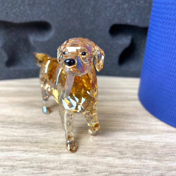 Swarovski golden retriever mother - with packaging - NextStage Vintage