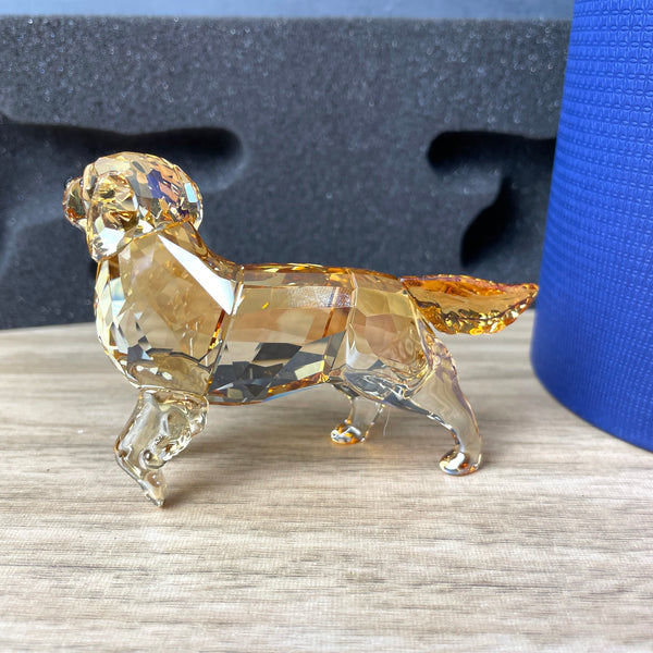 Swarovski golden retriever mother - with packaging - NextStage Vintage