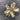 Goldtone flower brooch with aurora borealis rhinestone center - 1960s vintage - NextStage Vintage