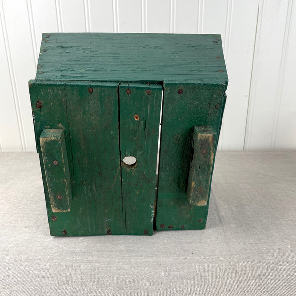 Rusic green painted wooden planter - 1950s vintage - NextStage Vintage
