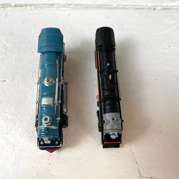 Hallmark Keepsake train ornaments - Lionel Chessie steam and Blue Comet Steam - NextStage Vintage