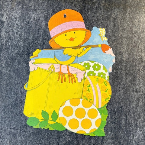 Hallmark Easter chick die cut - 1970s vintage - NextStage Vintage