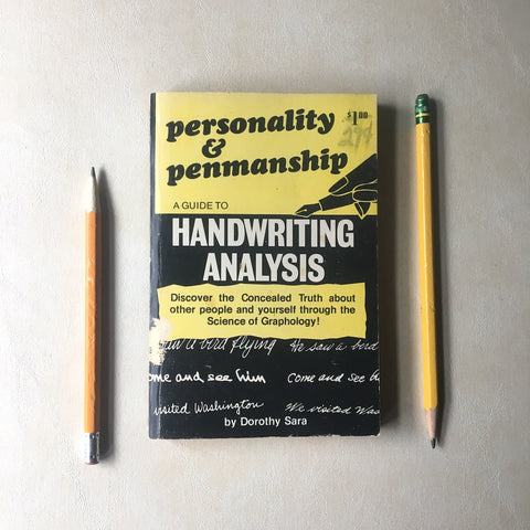 Personality and Penmanship: A Guide to Handwriting Analysis - Dorothy Sara - 1969 softcover - NextStage Vintage