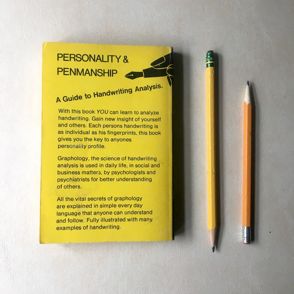 Personality and Penmanship: A Guide to Handwriting Analysis - Dorothy Sara - 1969 softcover - NextStage Vintage