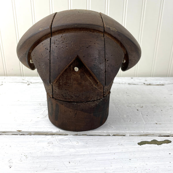Wooden puzzle hat block - antique millenary supply - NextStage Vintage
