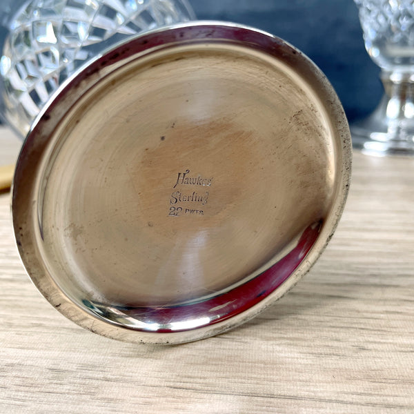 Hawkes sterling and cut glass cream and sugar - antique serving - NextStage Vintage