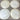 HB & Cie / Choisy-le-Roi Paquerettes plates - set of 4 - art nouveau faience pottery - NextStage Vintage