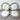 HB & Cie / Choisy-le-Roi Paquerettes plates - set of 4 - art nouveau faience pottery - NextStage Vintage