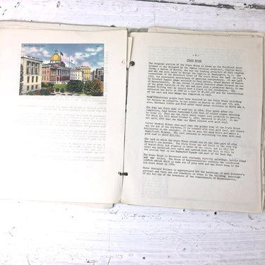 Historic Boston: The City of Culture promotional booklet from Boston Woven Hose & Rubber Company - 1940s vintage - NextStage Vintage