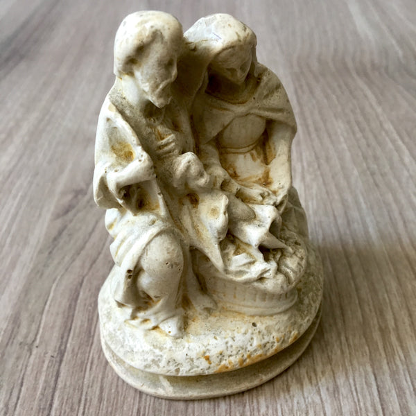 Holy family chalkware figurine - vintage religious statue - NextStage Vintage